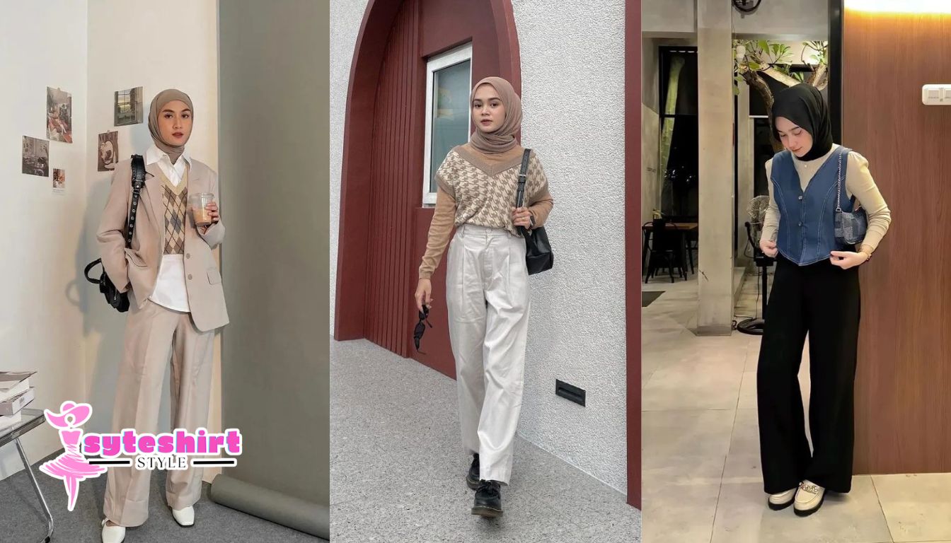 Gaya trendi perpaduan vest